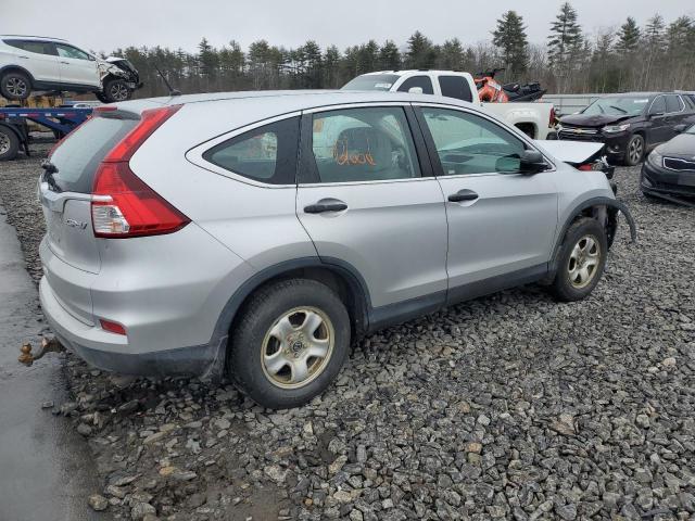 2HKRM4H3XFH615104 - 2015 HONDA CR-V LX SILVER photo 3