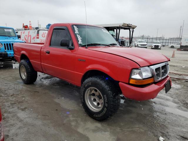 1FTYR10C4XPA02442 - 1999 FORD RANGER RED photo 4