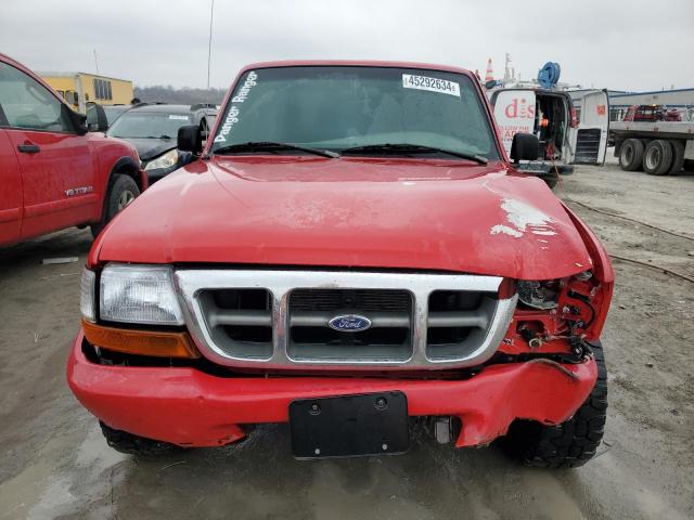 1FTYR10C4XPA02442 - 1999 FORD RANGER RED photo 5
