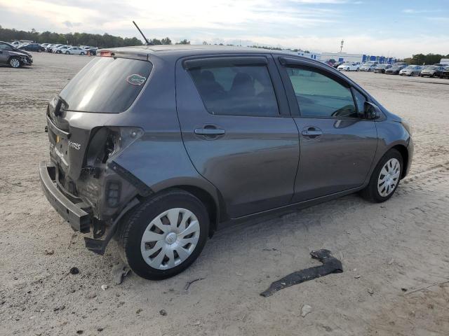 VNKKTUD37FA027704 - 2015 TOYOTA YARIS GRAY photo 3