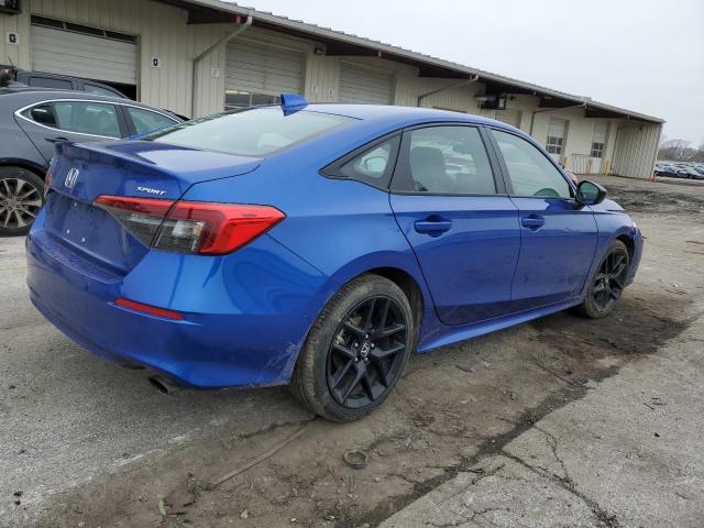 2HGFE2F5XRH501286 - 2024 HONDA CIVIC SPORT BLUE photo 3