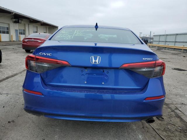 2HGFE2F5XRH501286 - 2024 HONDA CIVIC SPORT BLUE photo 6