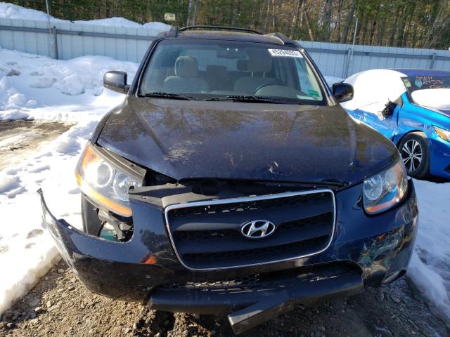 5NMSH73EX9H302863 - 2009 HYUNDAI SANTA FE SE BLUE photo 5