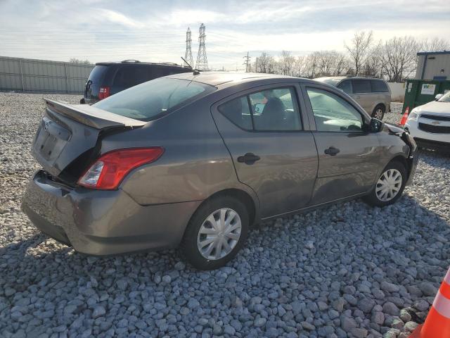 3N1CN7AP4HL903594 - 2017 NISSAN VERSA S GRAY photo 3