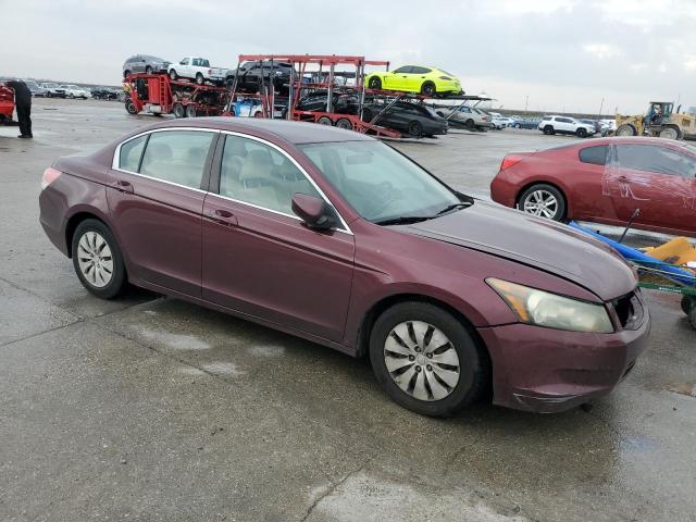 1HGCP2F31AA117167 - 2010 HONDA ACCORD LX BURGUNDY photo 4