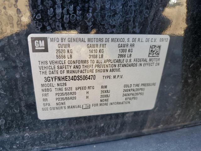 3GYFNHE34DS506470 - 2013 CADILLAC SRX PERFORMANCE COLLECTION Қара фото 12