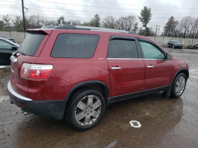 1GKLRNED8AJ149333 - 2010 GMC ACADIA SLT-2 RED photo 3