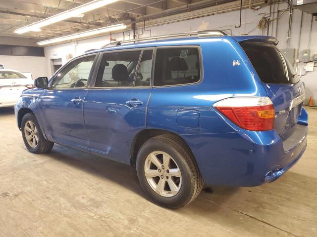 JTEDS41A282008347 - 2008 TOYOTA HIGHLANDER BLUE photo 2