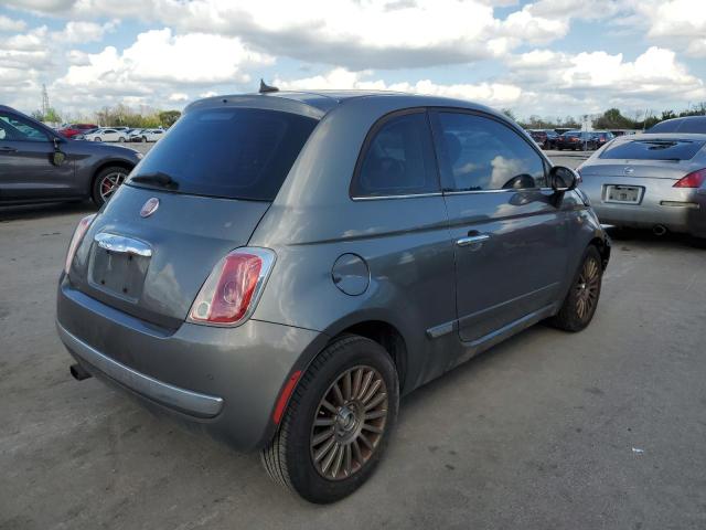 3C3CFFCR1CT108602 - 2012 FIAT 500 LOUNGE GRAY photo 3