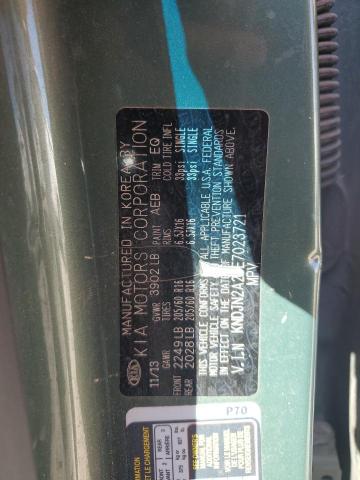 KNDJN2A26E7023721 - 2014 KIA SOUL GREEN photo 12