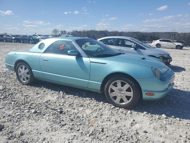 1FAHP60AX2Y100675 - 2002 FORD THUNDERBIR TURQUOISE photo 4