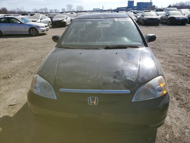 1HGEM22513L000088 - 2003 HONDA CIVIC LX BLACK photo 5