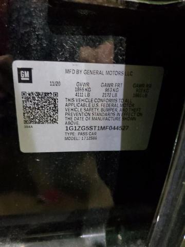 1G1ZG5ST1MF044527 - 2021 CHEVROLET MALIBU RS 黑色 照片 13