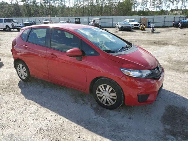 3HGGK5H50FM775363 - 2015 HONDA FIT LX RED photo 4