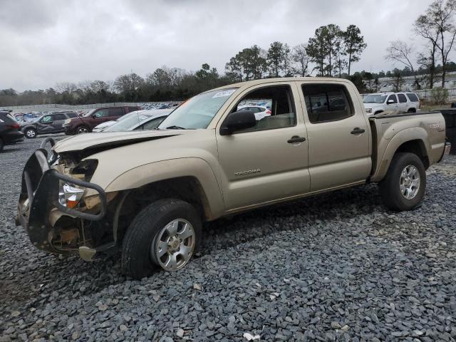 5TELU42N85Z098946 - 2005 TOYOTA TACOMA DOUBLE CAB BEIGE photo 1