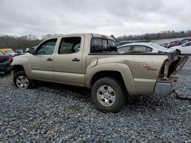 5TELU42N85Z098946 - 2005 TOYOTA TACOMA DOUBLE CAB BEIGE photo 2