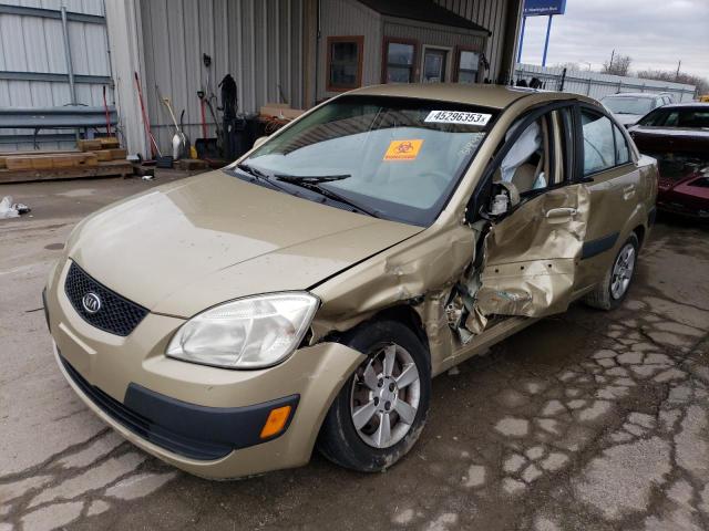 KNADE123776187029 - 2007 KIA RIO BASE GOLD photo 1