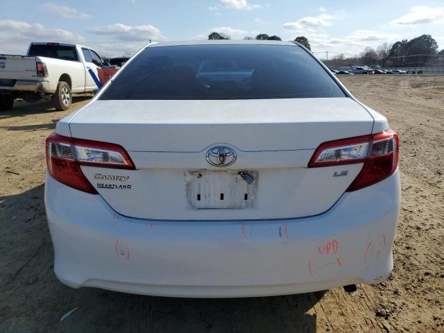 4T1BF1FKXCU515201 - 2012 TOYOTA CAMRY BASE WHITE photo 6