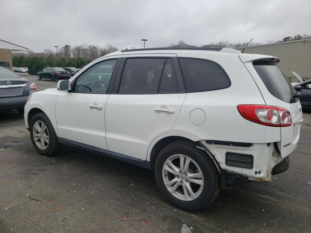 5NMSKDAG8AH388568 - 2010 HYUNDAI SANTA FE LIMITED WHITE photo 2