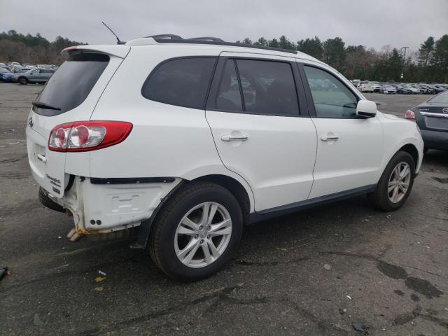 5NMSKDAG8AH388568 - 2010 HYUNDAI SANTA FE LIMITED WHITE photo 3