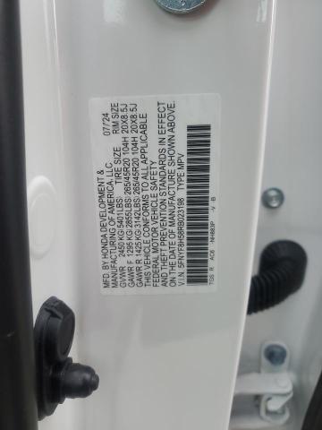 5FNYF8H58RB023198 - 2024 HONDA PASSPORT EXL WHITE photo 14