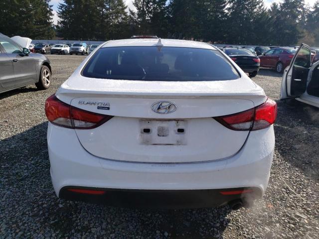 KMHDH6AH9EU024259 - 2014 HYUNDAI ELANTRA CO GS WHITE photo 6