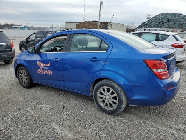 1G1JD5SH6J4114743 - 2018 CHEVROLET SONIC LT BLUE photo 2