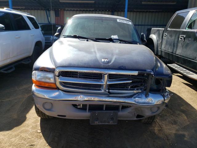 1B7GG22N51S279935 - 2001 DODGE DAKOTA BLUE photo 5