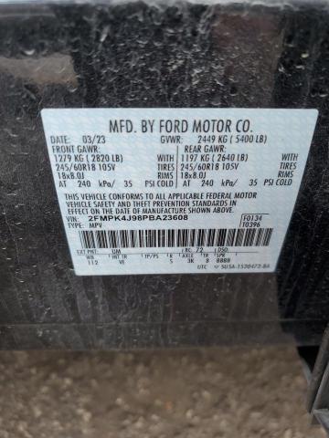 2FMPK4J98PBA23608 - 2023 FORD EDGE SEL BLACK photo 13