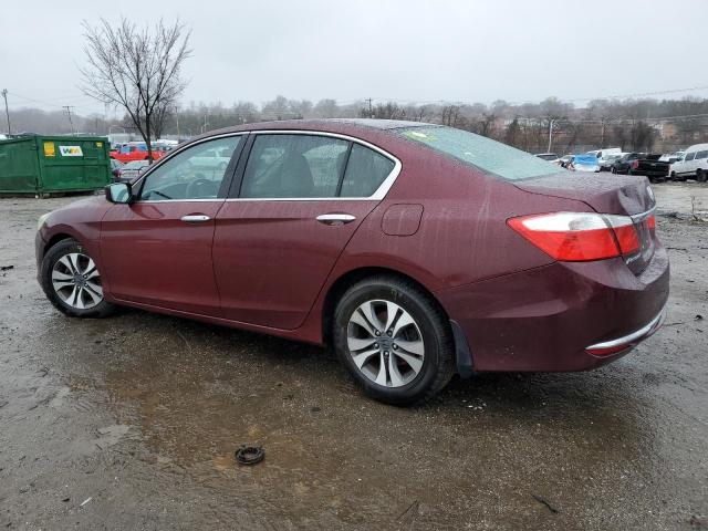 1HGCR2F30DA081986 - 2013 HONDA ACCORD LX BURGUNDY photo 2