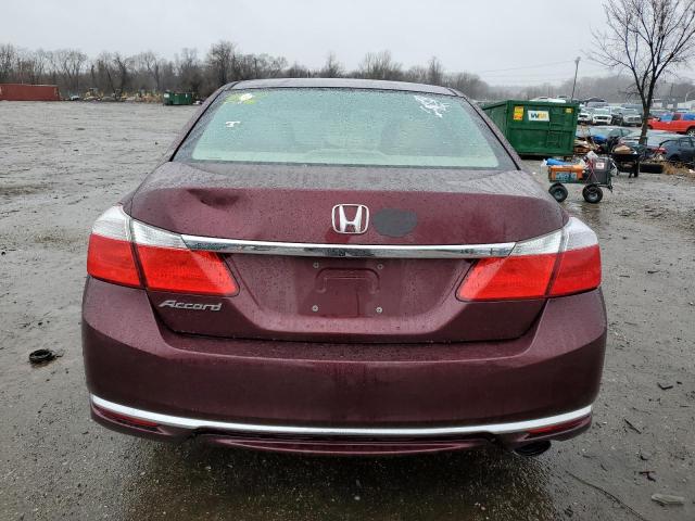 1HGCR2F30DA081986 - 2013 HONDA ACCORD LX BURGUNDY photo 6