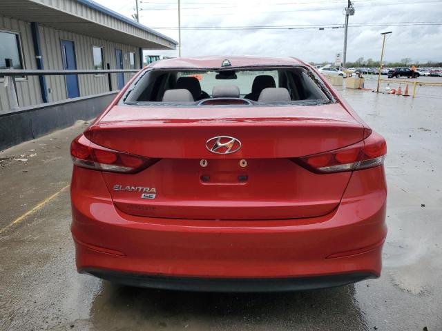 5NPD74LF1HH127035 - 2017 HYUNDAI ELANTRA SE RED photo 6