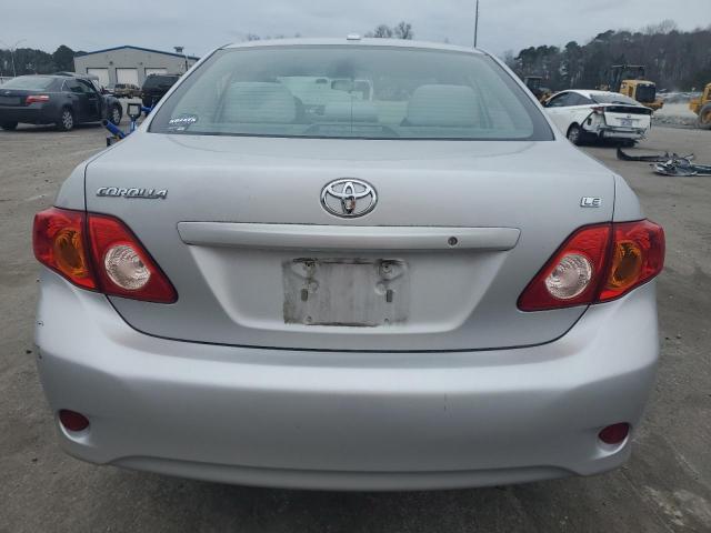 2T1BU4EE9AC473606 - 2010 TOYOTA COROLLA BASE SILVER photo 6