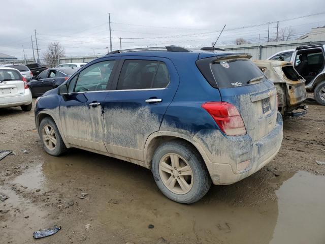 3GNCJLSB1KL336764 - 2019 CHEVROLET TRAX 1LT BLUE photo 2