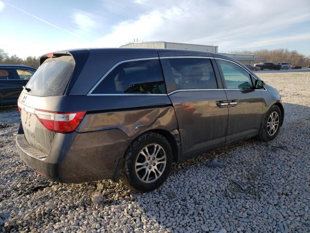 5FNRL5H41CB012084 - 2012 HONDA ODYSSEY EX GRAY photo 3