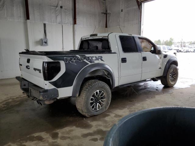 1FTFW1R67EFC06846 - 2014 FORD F150 SVT RAPTOR WHITE photo 3