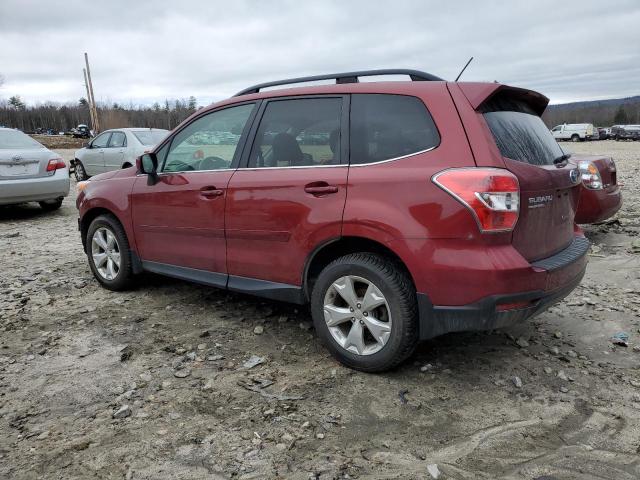 JF2SJAHCXFH588169 - 2015 SUBARU FORESTER 2.5I LIMITED BURGUNDY photo 2