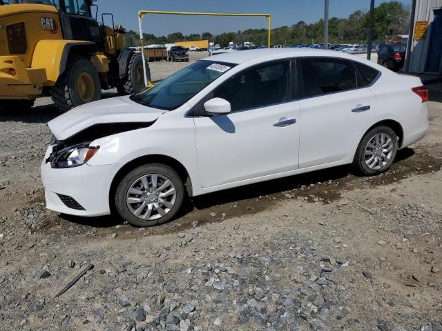 3N1AB7AP8HY243353 - 2017 NISSAN SENTRA S WHITE photo 1