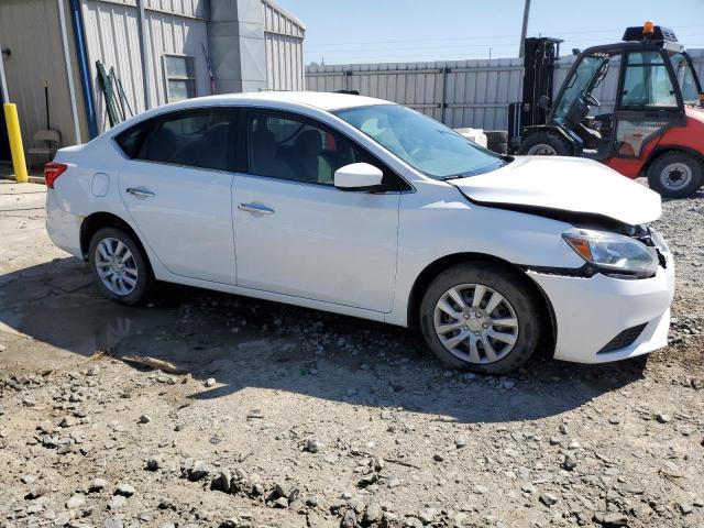 3N1AB7AP8HY243353 - 2017 NISSAN SENTRA S WHITE photo 4