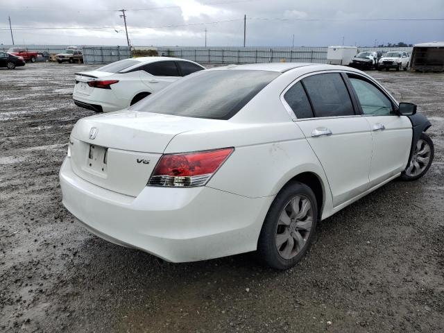 1HGCP36838A084412 - 2008 HONDA ACCORD EXL WHITE photo 3