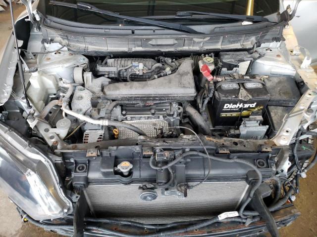 KNMAT2MT8GP632662 - 2016 NISSAN ROGUE S SILVER photo 11