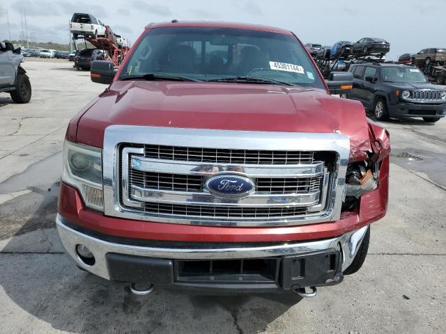 1FTFW1ET3EKG29541 - 2014 FORD F150 SUPERCREW BURGUNDY photo 5