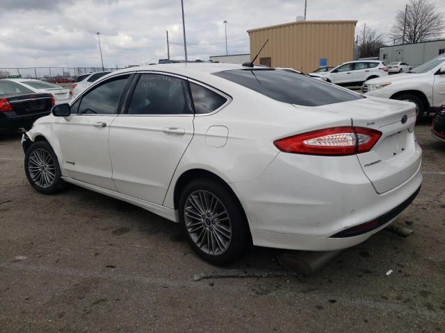 3FA6P0LU2DR103937 - 2013 FORD FUSION SE HYBRID WHITE photo 2