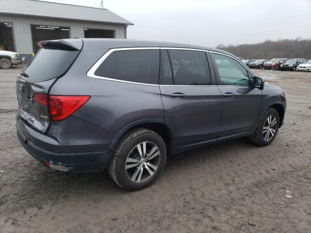 5FNYF6H51JB049716 - 2018 HONDA PILOT EXL GRAY photo 3