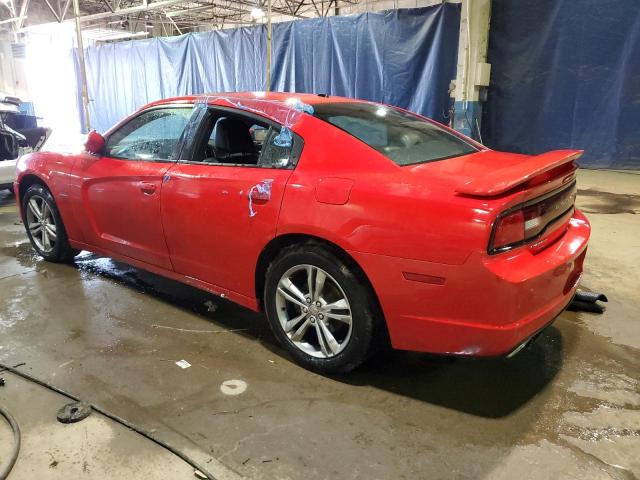 2C3CDXDT1EH144176 - 2014 DODGE CHARGER R/T RED photo 2