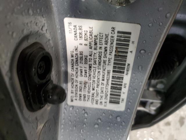 2HGFC1F75HH633985 - 2017 HONDA CIVIC EXL Gümüş foto 12