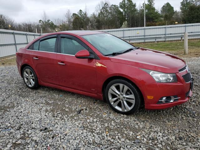 1G1PG5SB9E7297377 - 2014 CHEVROLET CRUZE LTZ RED photo 4