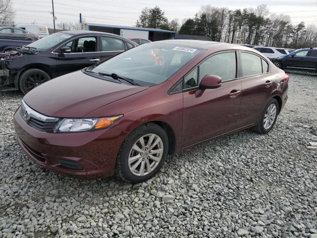 19XFB2F8XCE110093 - 2012 HONDA CIVIC EX BURGUNDY photo 1