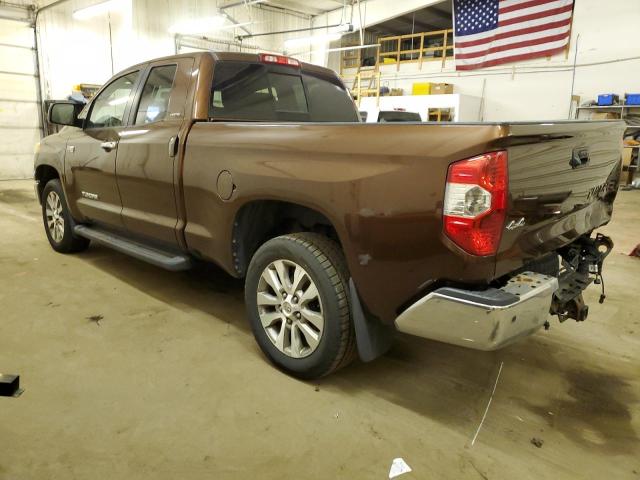 5TFBW5F19FX415919 - 2015 TOYOTA TUNDRA DOUBLE CAB LIMITED BROWN photo 2