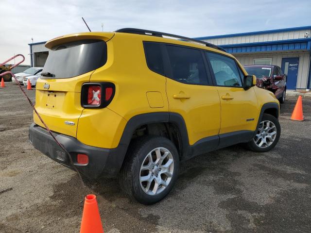 ZACCJBBB2HPE88846 - 2017 JEEP RENEGADE LATITUDE YELLOW photo 3